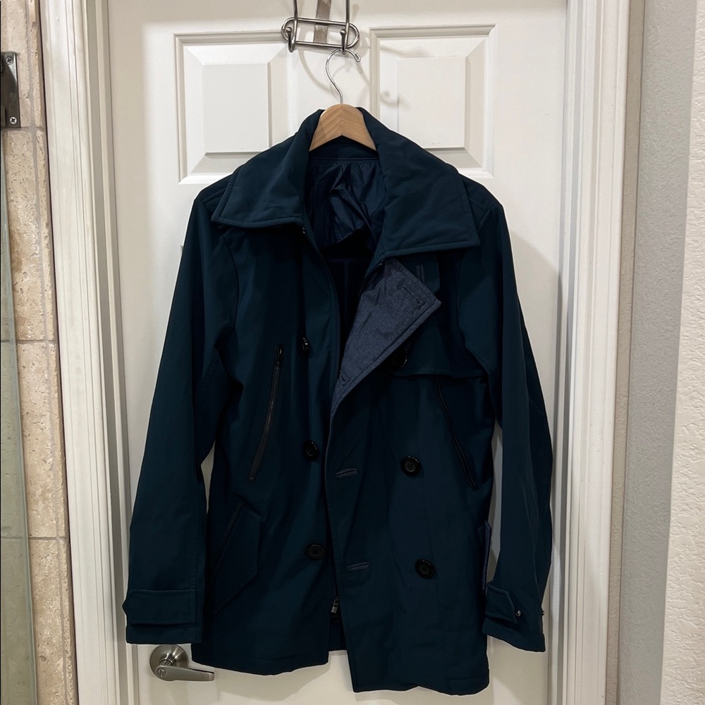 Men's Lululemon Navy Double-Breasted Jacket